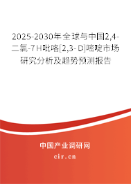 2025-2030年全球與中國(guó)2,4-二氯-7H吡咯[2,3-D]嘧啶市場(chǎng)研究分析及趨勢(shì)預(yù)測(cè)報(bào)告