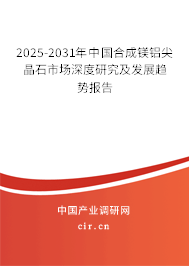 2025-2031年中國合成鎂鋁尖晶石市場深度研究及發(fā)展趨勢報(bào)告