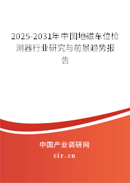 2025-2031年中國地磁車位檢測器行業(yè)研究與前景趨勢報(bào)告