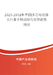 2025-2031年中國多芯電纜接頭行業(yè)市場調(diào)研與前景趨勢預(yù)測