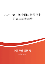 2025-2031年中國氟硅酸行業(yè)研究與前景趨勢