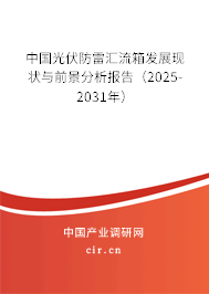 中國光伏防雷匯流箱發(fā)展現(xiàn)狀與前景分析報(bào)告（2025-2031年）