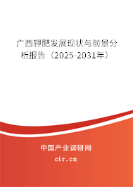 廣西鉀肥發(fā)展現(xiàn)狀與前景分析報告（2025-2031年）