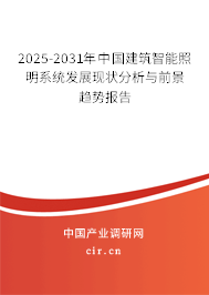 2025-2031年中國(guó)建筑智能照明系統(tǒng)發(fā)展現(xiàn)狀分析與前景趨勢(shì)報(bào)告