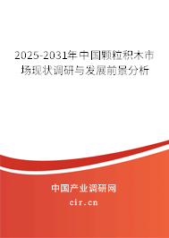 2025-2031年中國顆粒積木市場現(xiàn)狀調(diào)研與發(fā)展前景分析