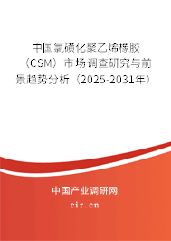 中國(guó)氯磺化聚乙烯橡膠（CSM）市場(chǎng)調(diào)查研究與前景趨勢(shì)分析（2025-2031年）