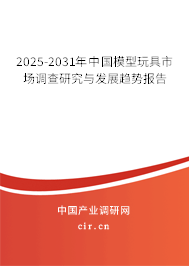 2025-2031年中國(guó)模型玩具市場(chǎng)調(diào)查研究與發(fā)展趨勢(shì)報(bào)告