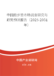 中國跑步墊市場調(diào)查研究與趨勢預(yù)測報告（2025-2031年）