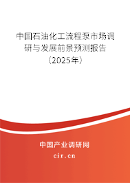 中國(guó)石油化工流程泵市場(chǎng)調(diào)研與發(fā)展前景預(yù)測(cè)報(bào)告（2025年）