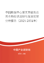 中國數(shù)據(jù)中心第三方服務應用市場現(xiàn)狀調研與發(fā)展前景分析報告（2025-2031年）