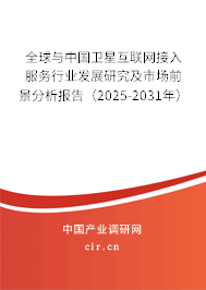 全球與中國(guó)衛(wèi)星互聯(lián)網(wǎng)接入服務(wù)行業(yè)發(fā)展研究及市場(chǎng)前景分析報(bào)告（2025-2031年）