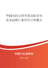 中國電信運營商家庭信息化發(fā)展戰(zhàn)略行業(yè)研究分析報告