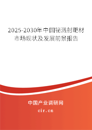 2025-2030年中國(guó)鉍濺射靶材市場(chǎng)現(xiàn)狀及發(fā)展前景報(bào)告