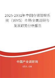 2025-2031年中國(guó)倉(cāng)儲(chǔ)管理系統(tǒng)（WMS）市場(chǎng)全面調(diào)研與發(fā)展趨勢(shì)分析報(bào)告