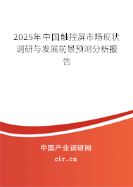 2025年中國觸控屏市場現(xiàn)狀調(diào)研與發(fā)展前景預(yù)測分析報告