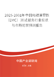 2025-2031年中國電磁兼容性（EMC）測試服務行業(yè)現(xiàn)狀與市場前景預測報告