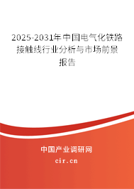 2025-2031年中國電氣化鐵路接觸線行業(yè)分析與市場前景報告