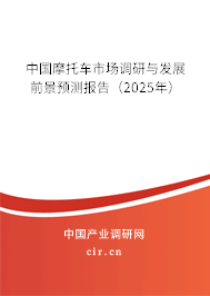 中國摩托車市場調(diào)研與發(fā)展前景預測報告（2025年）