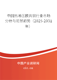 中國(guó)熱沖壓模具鋼行業(yè)市場(chǎng)分析與前景趨勢(shì)（2025-2031年）