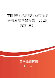 中國熱噴涂涂層行業(yè)市場調(diào)研與發(fā)展前景報告（2025-2031年）