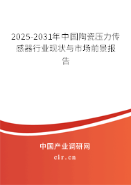 2025-2031年中國陶瓷壓力傳感器行業(yè)現(xiàn)狀與市場前景報(bào)告