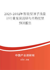 2025-2031年智能型浮子流量計行業(yè)發(fā)展調(diào)研與市場前景預(yù)測報告