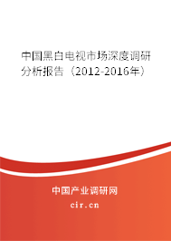 中國黑白電視市場深度調(diào)研分析報告（2012-2016年）