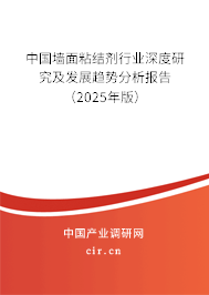 中國墻面粘結(jié)劑行業(yè)深度研究及發(fā)展趨勢分析報告（2025年版）