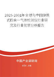 2025-2031年全球與中國便攜式四合一氣體檢測儀行業(yè)研究及行業(yè)前景分析報(bào)告