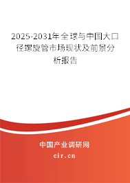 2025-2031年全球與中國大口徑螺旋管市場現(xiàn)狀及前景分析報告