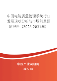中國(guó)電能質(zhì)量管理系統(tǒng)行業(yè)發(fā)展現(xiàn)狀分析與市場(chǎng)前景預(yù)測(cè)報(bào)告（2025-2031年）