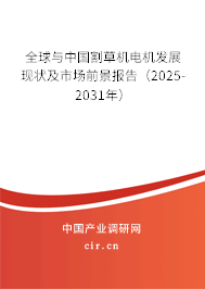 全球與中國(guó)割草機(jī)電機(jī)發(fā)展現(xiàn)狀及市場(chǎng)前景報(bào)告（2025-2031年）