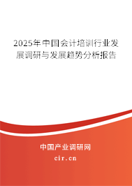 2025年中國會計培訓行業(yè)發(fā)展調(diào)研與發(fā)展趨勢分析報告