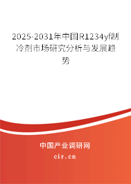 2025-2031年中國R1234yf制冷劑市場研究分析與發(fā)展趨勢