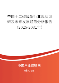 中國(guó)十二碳醇酯行業(yè)現(xiàn)狀調(diào)研及未來(lái)發(fā)展趨勢(shì)分析報(bào)告（2025-2031年）