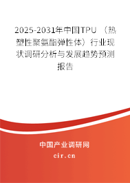 2025-2031年中國(guó)TPU （熱塑性聚氨酯彈性體）行業(yè)現(xiàn)狀調(diào)研分析與發(fā)展趨勢(shì)預(yù)測(cè)報(bào)告