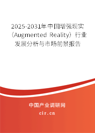 2025-2031年中國增強(qiáng)現(xiàn)實(shí)（Augmented Reality）行業(yè)發(fā)展分析與市場前景報(bào)告