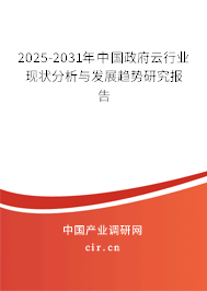 2025-2031年中國政府云行業(yè)現(xiàn)狀分析與發(fā)展趨勢研究報告