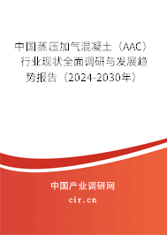 中國蒸壓加氣混凝土（AAC）行業(yè)現(xiàn)狀全面調(diào)研與發(fā)展趨勢報告（2024-2030年）