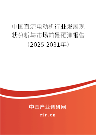 中國直流電動機(jī)行業(yè)發(fā)展現(xiàn)狀分析與市場前景預(yù)測報告（2025-2031年）