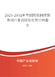 2025-2031年中國智能網(wǎng)絡(luò)攝像機(jī)行業(yè)調(diào)研及前景分析報告