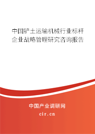 中國(guó)鏟土運(yùn)輸機(jī)械行業(yè)標(biāo)桿企業(yè)戰(zhàn)略管理研究咨詢報(bào)告