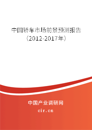 中國(guó)轎車市場(chǎng)前景預(yù)測(cè)報(bào)告（2012-2017年）