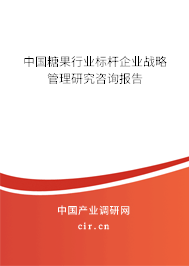 中國糖果行業(yè)標桿企業(yè)戰(zhàn)略管理研究咨詢報告