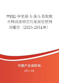 中國2-甲氧基-3-溴-5-氯吡啶市場調(diào)查研究與發(fā)展前景預(yù)測報(bào)告（2025-2031年）