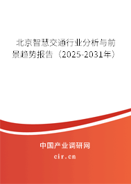 北京智慧交通行業(yè)分析與前景趨勢(shì)報(bào)告（2025-2031年）