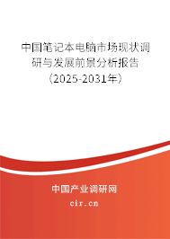 中國筆記本電腦市場現(xiàn)狀調(diào)研與發(fā)展前景分析報告（2025-2031年）