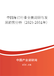 中國車燈行業(yè)全面調(diào)研與發(fā)展趨勢分析（2025-2031年）
