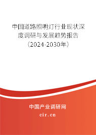 中國道路照明燈行業(yè)現(xiàn)狀深度調(diào)研與發(fā)展趨勢報告（2024-2030年）