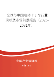 全球與中國電動卡丁車行業(yè)現(xiàn)狀及市場前景報告（2025-2031年）